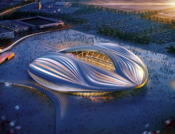 Toz Boya Uygulanan Proje 3: Al Wakrah Stadium