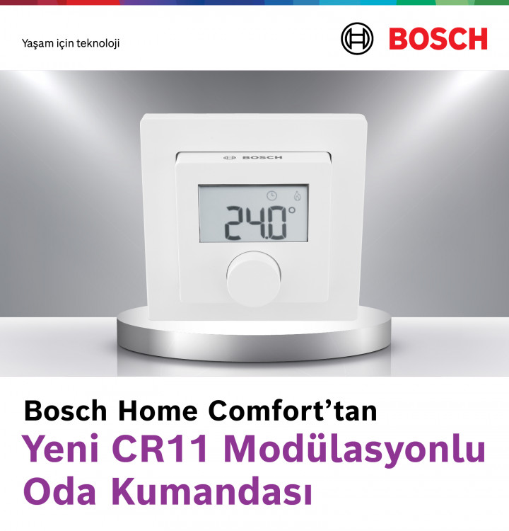 Bosch Home Comfort Group’un Yeni Modülasyonlu Oda Kumandası