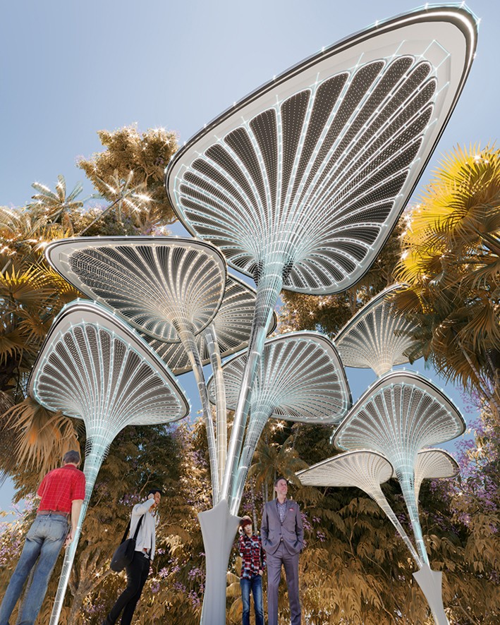 Palmiye Şeklinde Kanopi Tasarımı