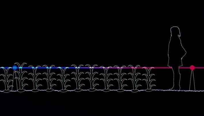 Göz Kamaştırıcı Dış Mekân Enstalasyonu, Tarımda Sürdürülebilirliğe İlham Vermek İçin Işığı Kullanıyor