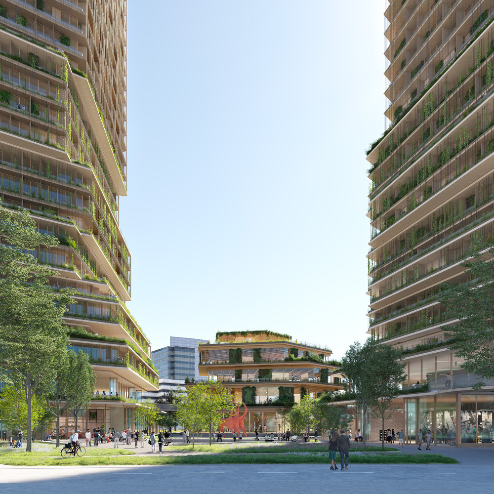 Düsseldorf'ta Canlı ve Sürdürülebilir Bir Karma Kullanım Projesi