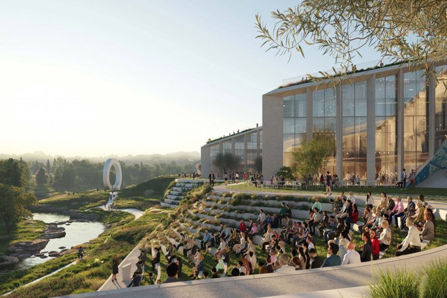 açık hava amfi tiyatro alanı.