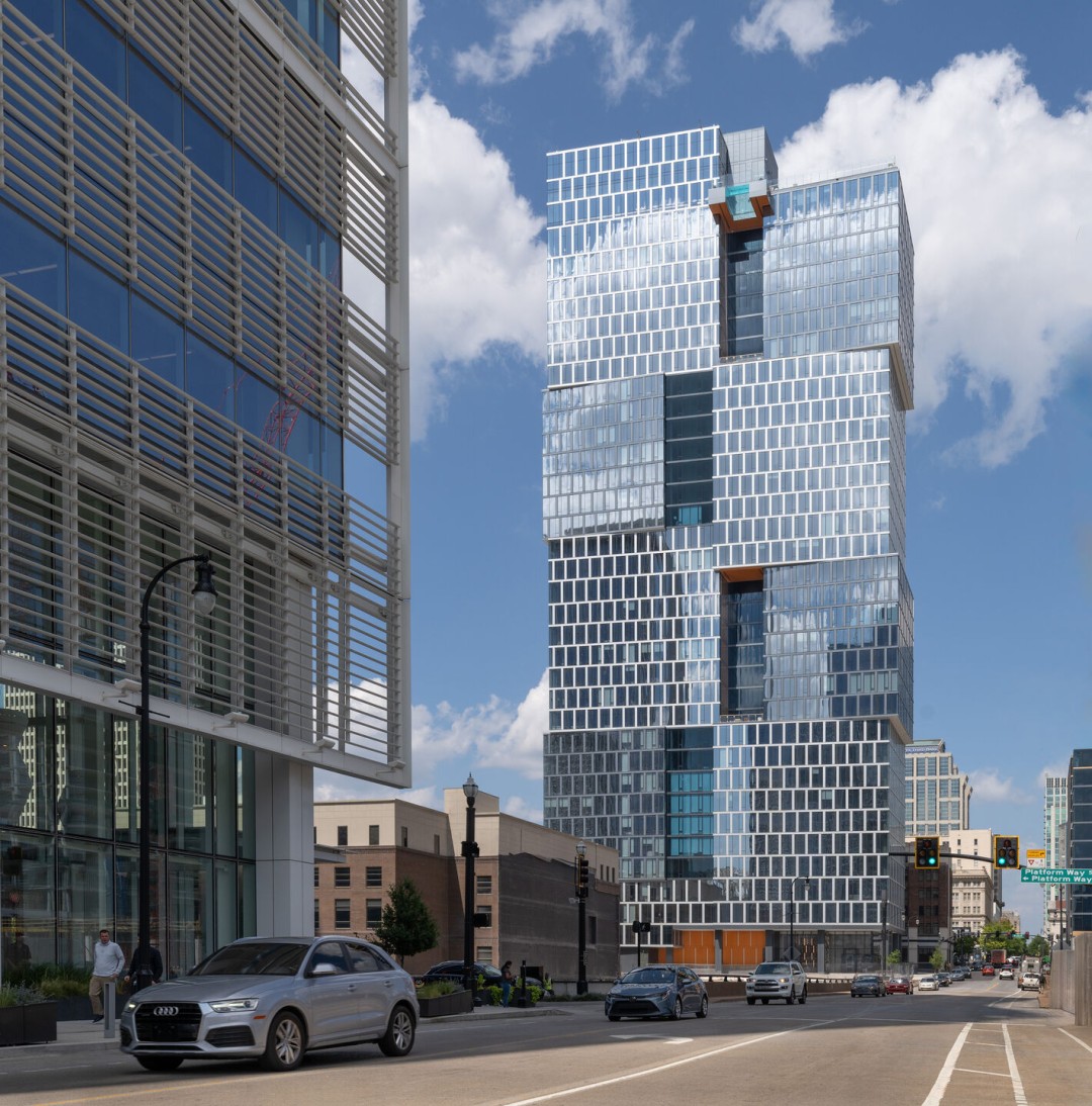 Goettsch Partners Türünün İlk Örneği Bir Konut Kulesini Tamamladı