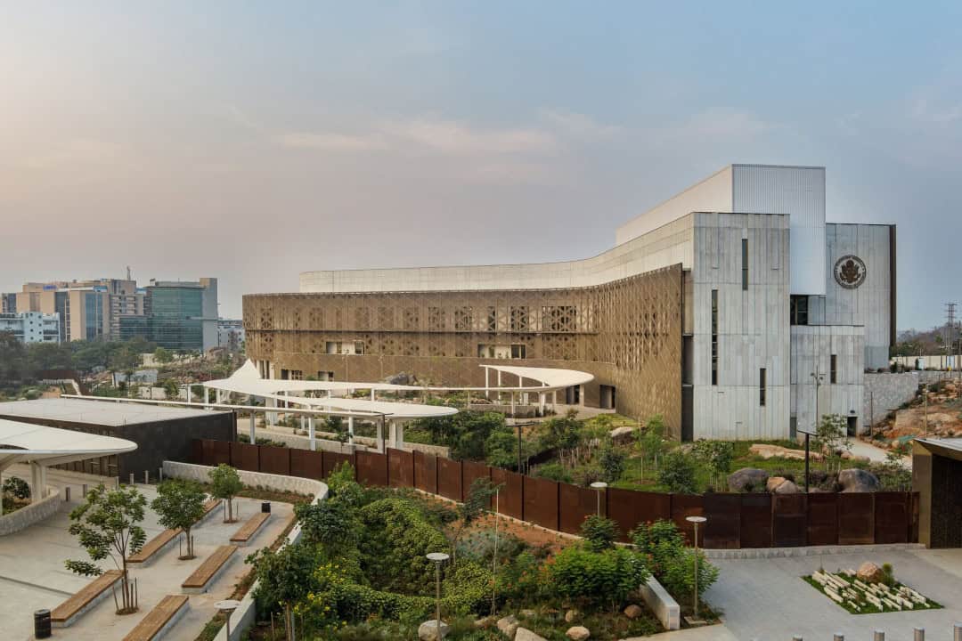 Haydarabad'daki Sürdürülebilir Tasarlanmış ABD Konsolosluğu