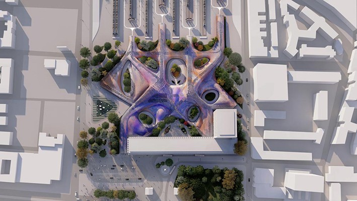 Londra'da 3D Baskı Teknolojisiyle Tasarlanan Bir  Kanopi