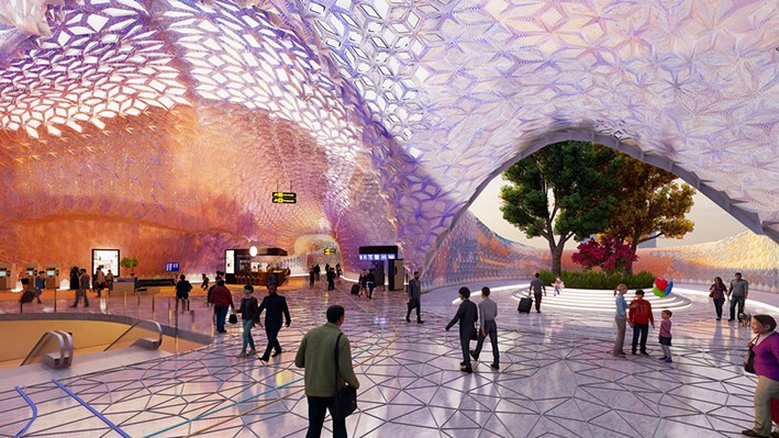 Londra'da 3D Baskı Teknolojisiyle Tasarlanan Bir Kanopi