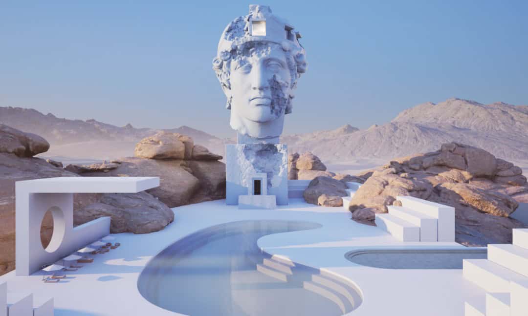 Yunan savaş tanrısı Ares, Daniel Arsham tarafından bir eve dönüştürüldü. Yunan savaş tanrısı Ares, Daniel Arsham tarafından bir eve dönüştürüldü.