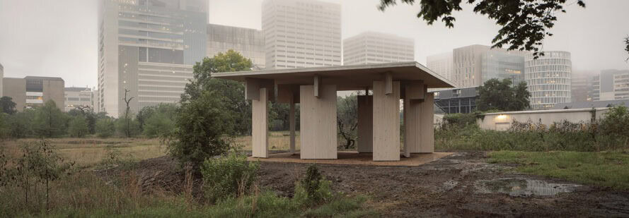 Tamamen Ahşaptan Yapılmış Sürdürülebilir Bir Pavyon Tamamen Ahşaptan Yapılmış Sürdürülebilir Bir Pavyon