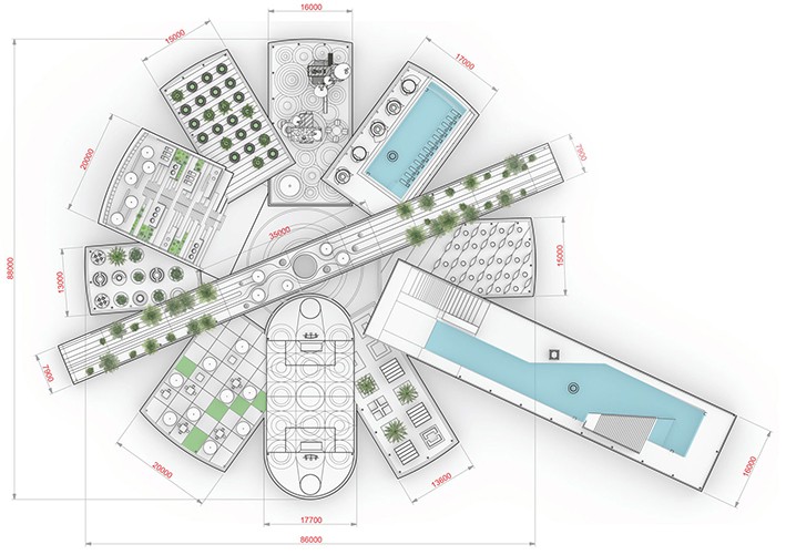 Abu Dabi'de Renkli Bir Kamusal Alan Örneği: Starfish Hub