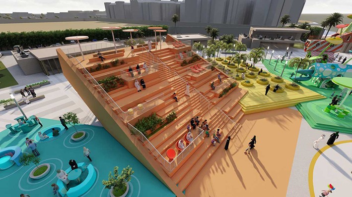 Abu Dabi'de Renkli Bir Kamusal Alan Örneği: Starfish Hub