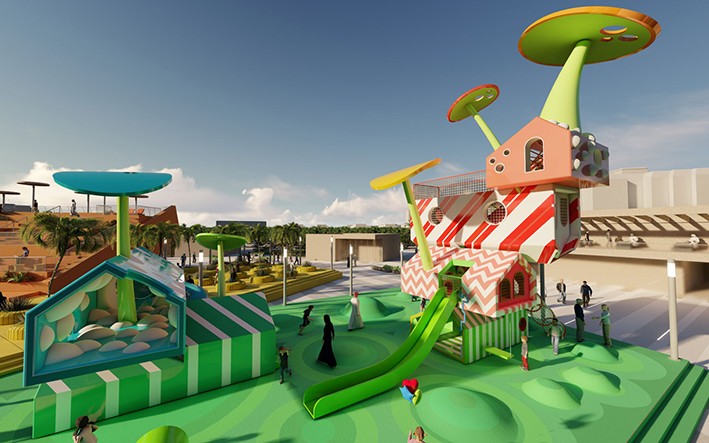 Abu Dabi'de Renkli Bir Kamusal Alan Örneği: Starfish Hub