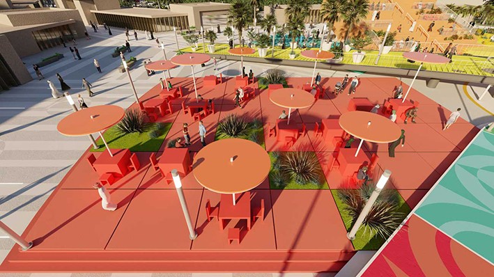 Abu Dabi'de Renkli Bir Kamusal Alan Örneği: Starfish Hub