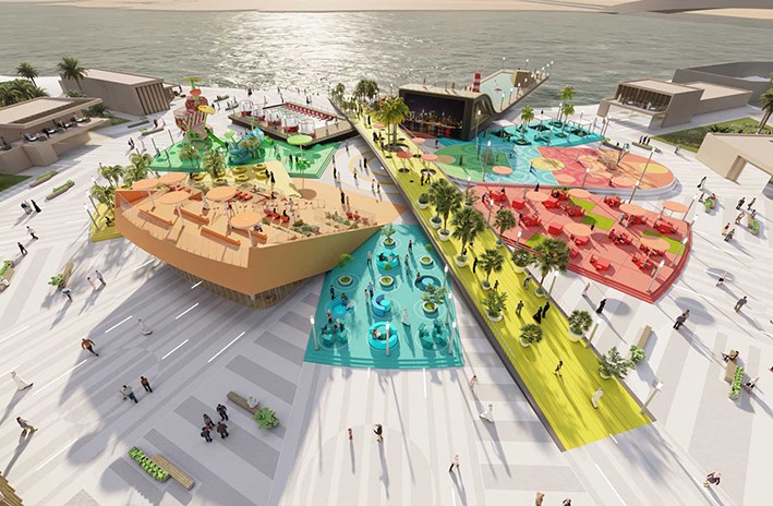 Abu Dabi'de Renkli Bir Kamusal Alan Örneği: Starfish Hub