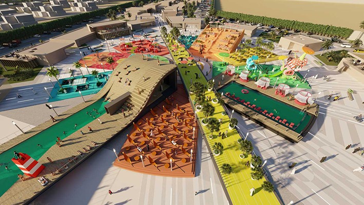 Abu Dabi'de Renkli Bir Kamusal Alan Örneği: Starfish Hub