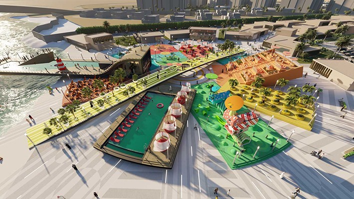 Abu Dabi'de Renkli Bir Kamusal Alan Örneği: Starfish Hub