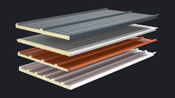 Kiremit Desenli Sandviç Panel