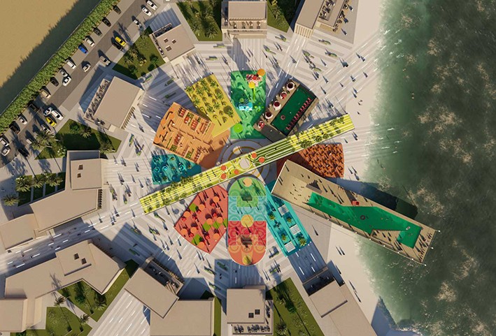 Abu Dabi'de Renkli Bir Kamusal Alan Örneği: Starfish Hub