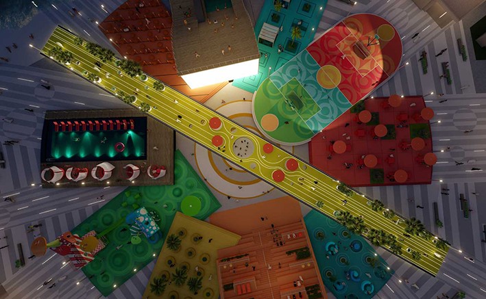 Abu Dabi'de Renkli Bir Kamusal Alan Örneği: Starfish Hub