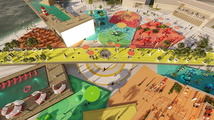 Abu Dabi'de Renkli Bir Kamusal Alan Örneği: Starfish Hub