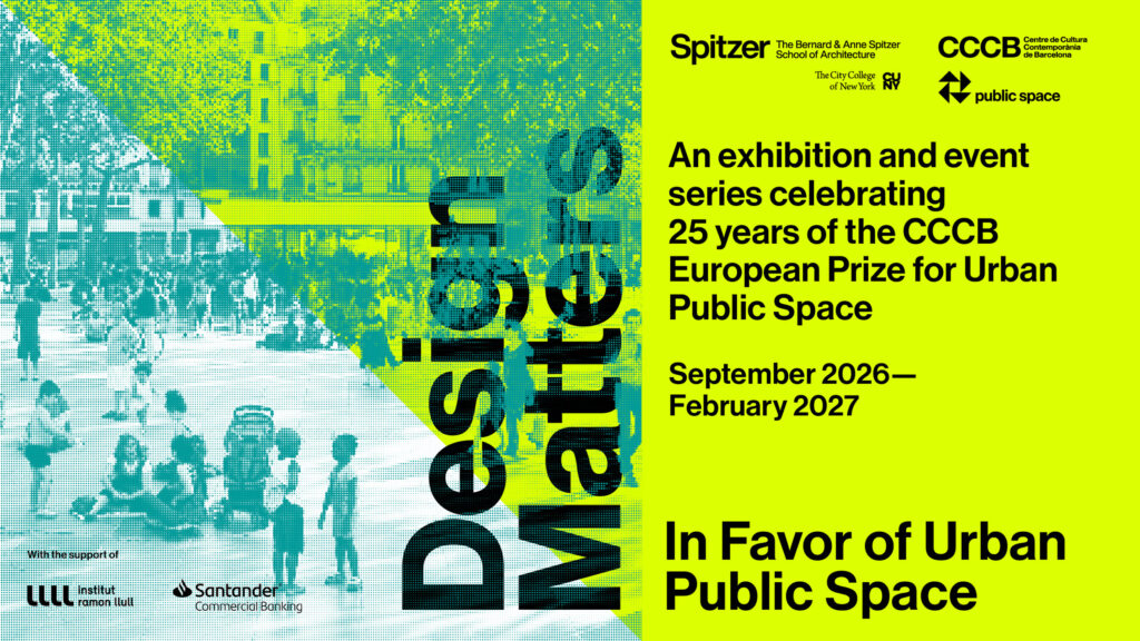 Design Matters: In Favor of Urban Public Space